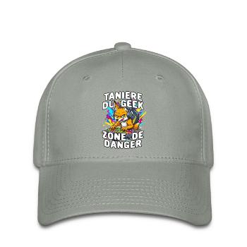 Geek, Humor, Gamer, Mann, Teenager-Videospielkonsole, - Flexfit Cap - Grüngrau - Vorne