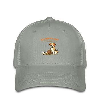 I work hard to make my dog feel good - Flexfit Cap - green-grey - Front