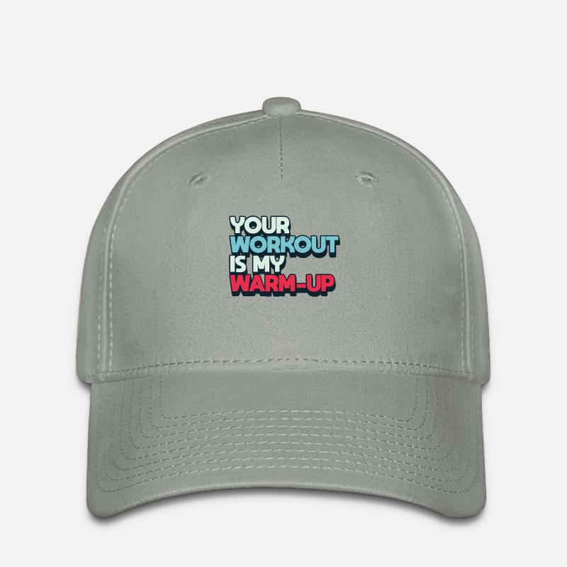 Strength training - Flexfit Cap - green-grey