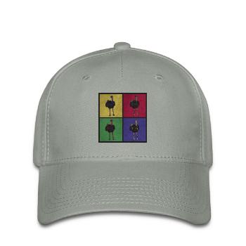 Bouquet bird pop art - Flexfit Cap - green-grey - Front