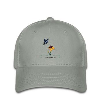 Summer summer butterflies - Flexfit Cap - green-grey - Front