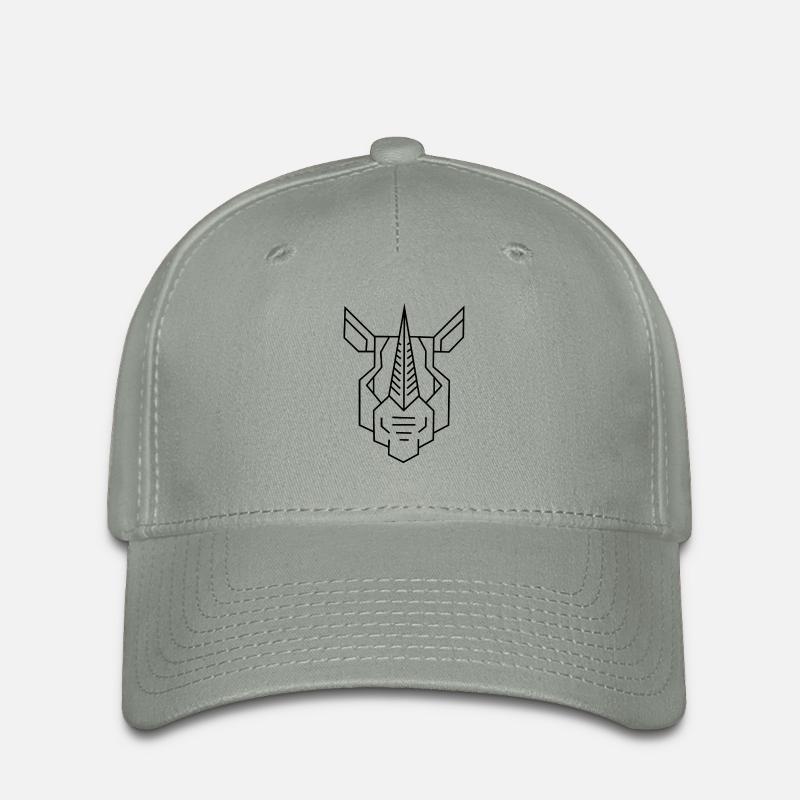 Nashorn_s - Flexfit Cap - Grüngrau