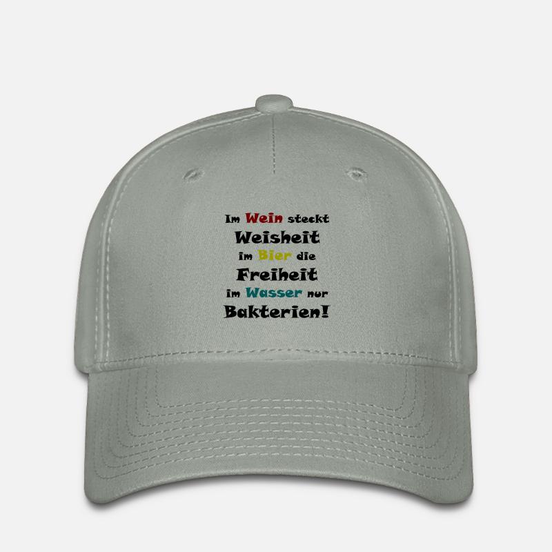 Im Bier steckt Freiheit! - Flexfit Cap - Grüngrau