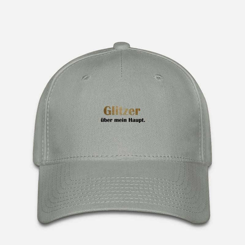 Glitter over my head - Flexfit Cap - green-grey