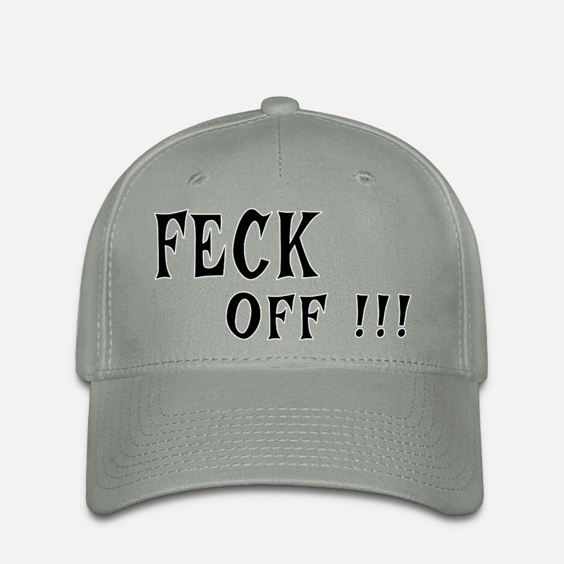 Feck Off – Irish Attitude - Flexfit Cap - green-grey