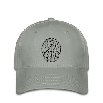 brain - Flexfit Cap - green-grey - Front