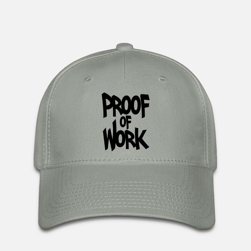 Proof of work - Flexfit Cap - Grüngrau