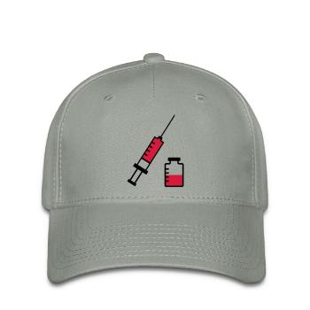 Spritze - Flexfit Cap - Grüngrau - Vorne