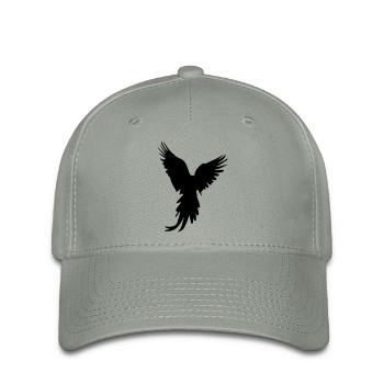 bird silhouette - Flexfit Cap - Grüngrau - Vorne