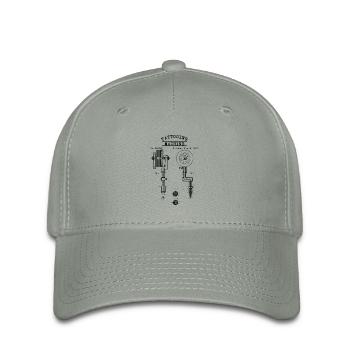 Tattooing Machine - technical drawing needle - Flexfit Cap - green-grey - Front