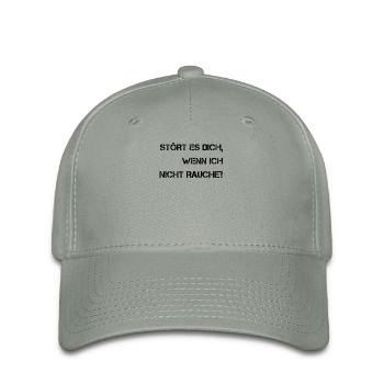 Non-fumeurs - Casquette Flexfit - gris vert - Devant