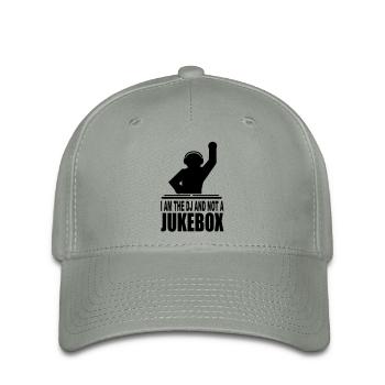 i am the dj and not a jukebox - Flexfit Cap - Grüngrau - Vorne