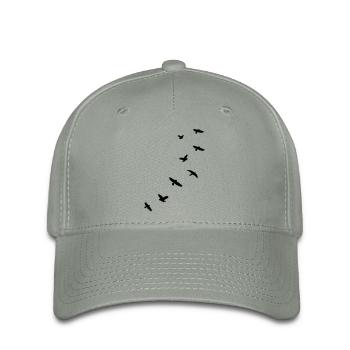 flying_birds_mapies - Flexfit Cap - Grüngrau - Vorne