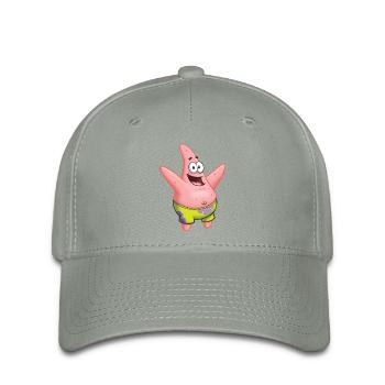Bob l'Éponge Design de Patrick Étoile - Casquette Flexfit - gris vert - Devant