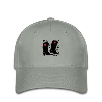 Cowboy Boots - Flexfit Cap - green-grey - Front