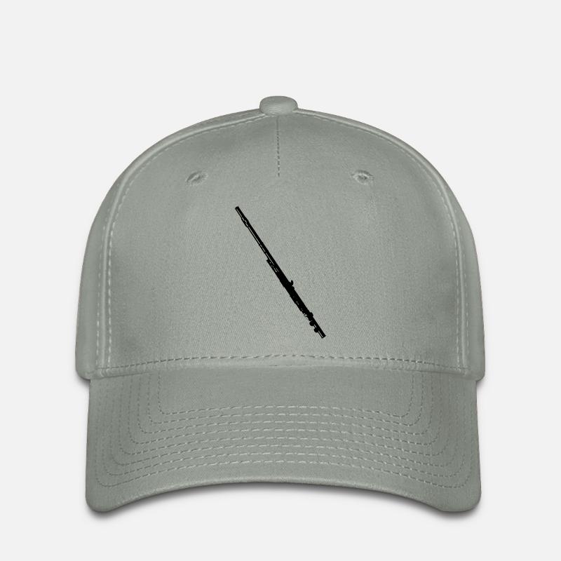 Querfloete - Flexfit Cap - Grüngrau