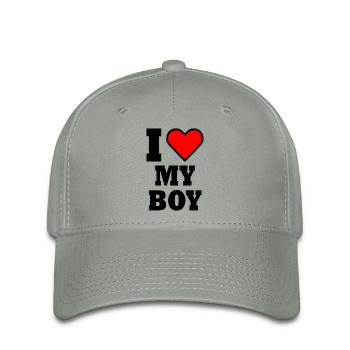 I love my boy - Flexfit Cap - green-grey - Front