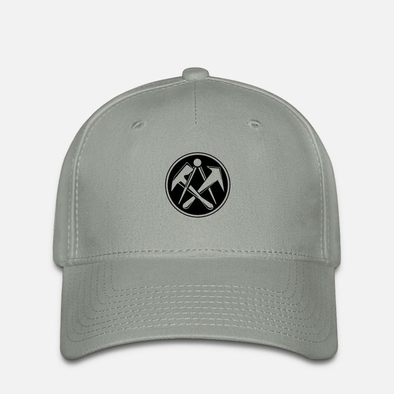 Dachdecker symbol - Flexfit Cap - Grüngrau