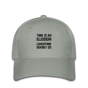 Time is an illusion, lunchtime doubly so - Flexfit Cap - Grüngrau - Vorne
