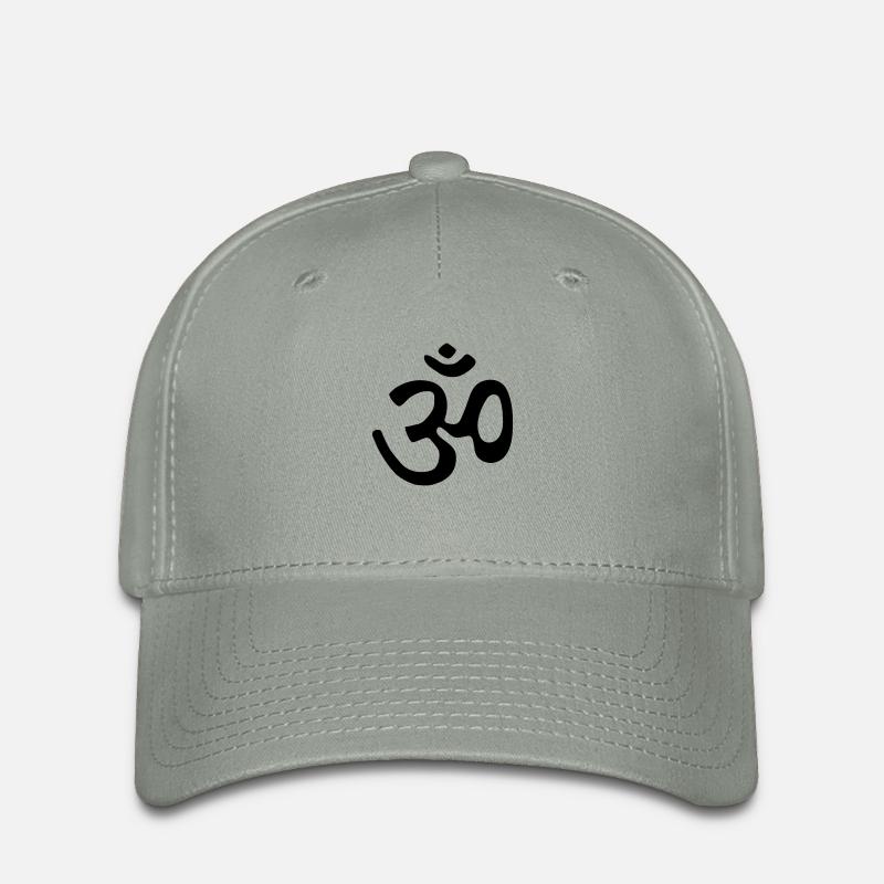 om - Casquette Flexfit - gris vert
