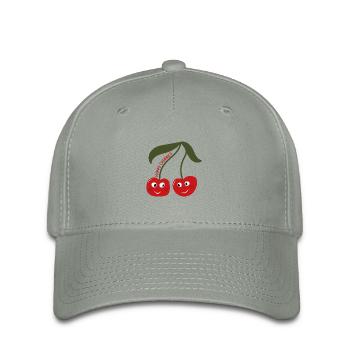 Happy Cherries - Flexfit Cap - green-grey - Front