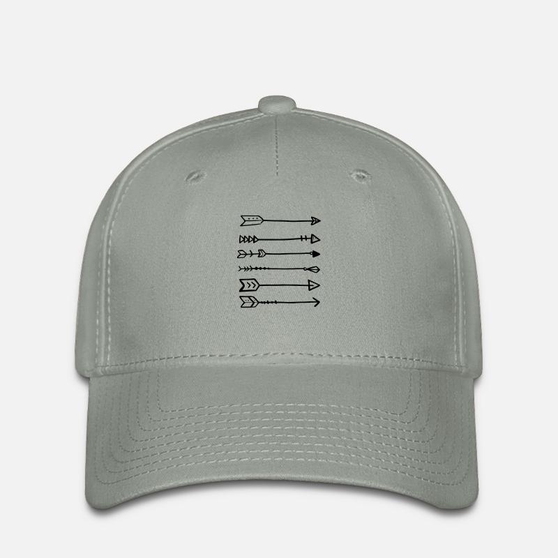 Pfeile fliegend - Flexfit Cap - Grüngrau