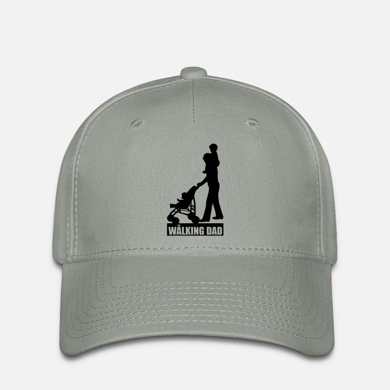 Walking Dad 2 huckepack - Flexfit Cap - Grüngrau