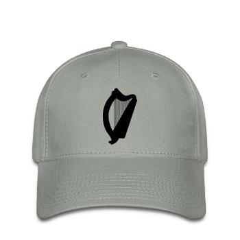 keltisches harfensymbol irisch irland - Flexfit Cap - Grüngrau - Vorne