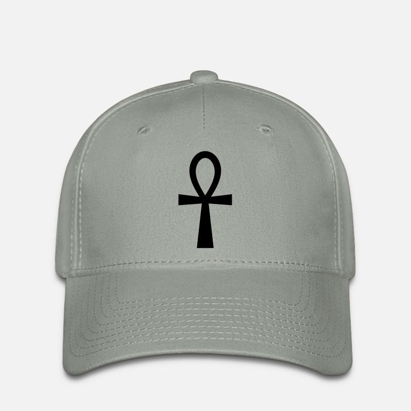 Ankh Symbol (Vector) - Flexfit Cap - green-grey