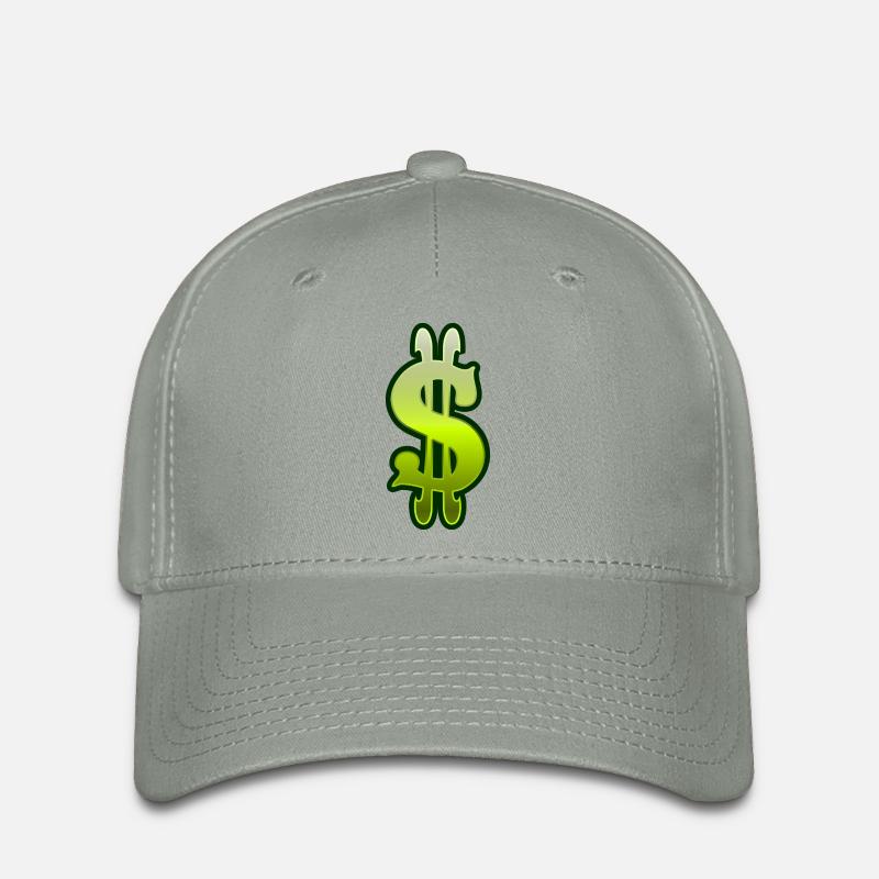 Dollar - Flexfit Cap - Grüngrau