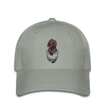 Poche Cockapoo - Casquette Flexfit - gris vert - Devant