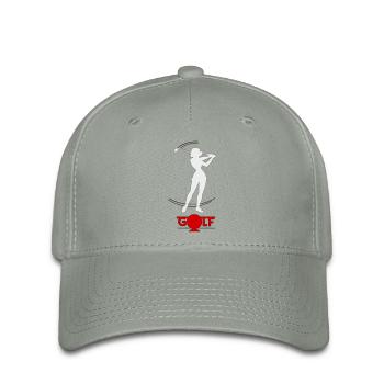 Retro-Golfer - Flexfit Cap - Grüngrau - Vorne