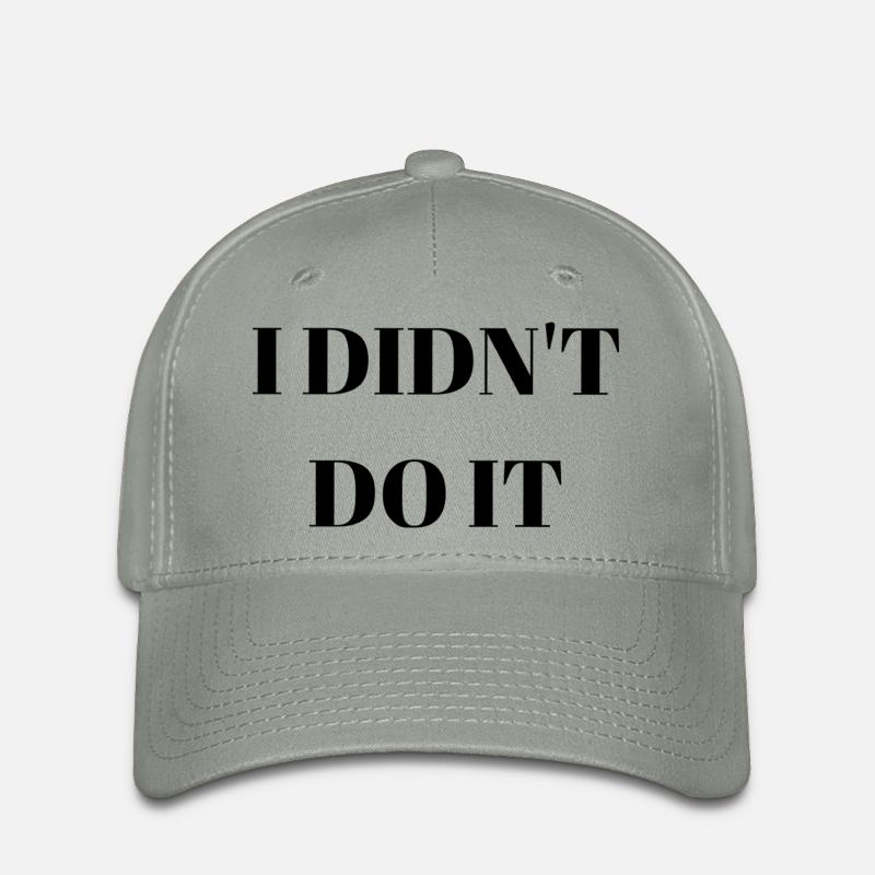 I didn't do it - Flexfit Cap - green-grey
