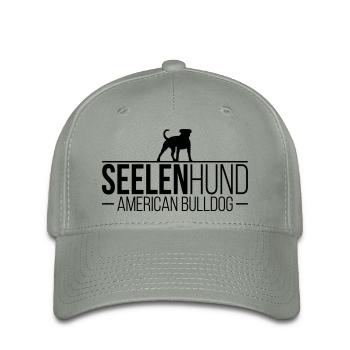 AMERICAN chien âme BULLDOG - Casquette Flexfit - gris vert - Devant