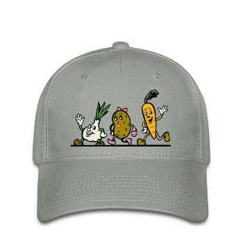 légume - Casquette Flexfit - gris vert - Devant