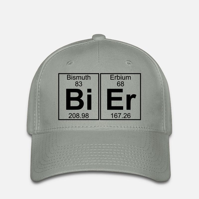 Bi-Er (bier) - Flexfit Cap - green-grey