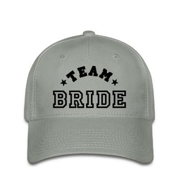 team bride - Casquette Flexfit - gris vert - Devant