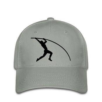 Saut à la perche - Casquette Flexfit - gris vert - Devant