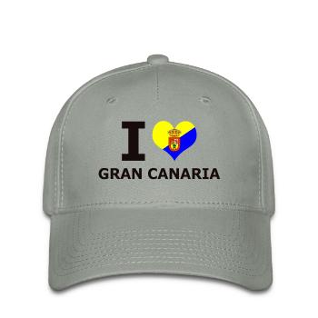 J'AIME GRAN CANARIA FLAG - Casquette Flexfit - gris vert - Devant