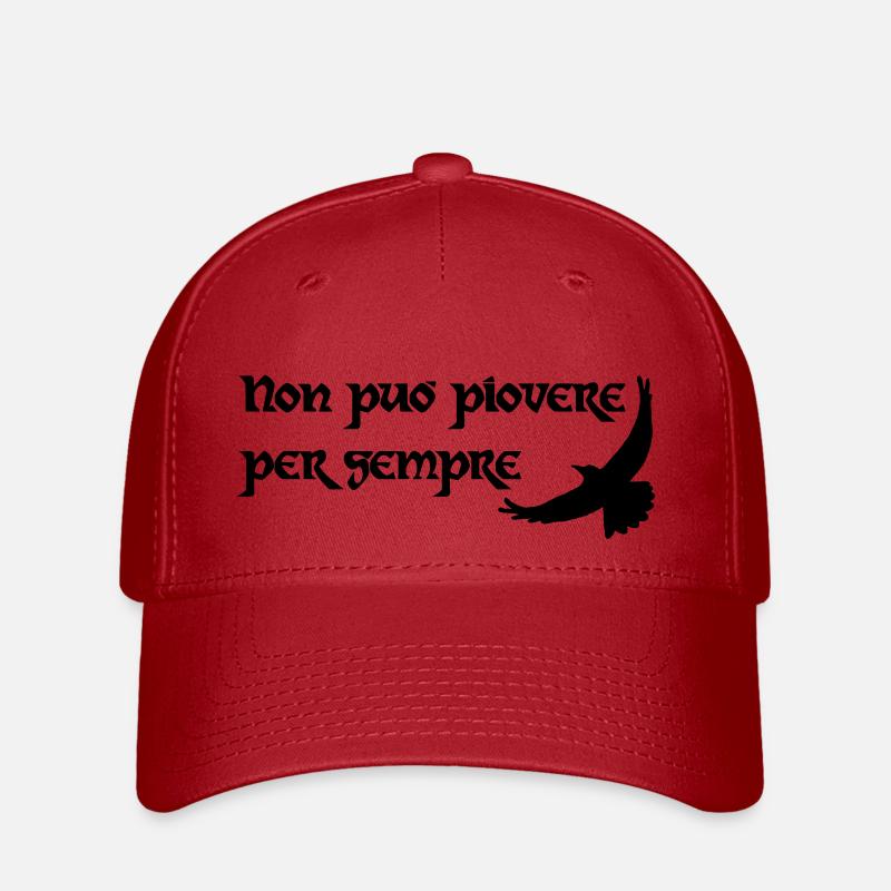 Es kann nicht immer regnen - Flexfit Cap - Rot