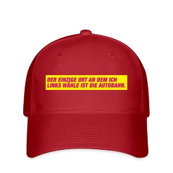 Links wählen Autobahn - Flexfit Cap - Rot - Vorne