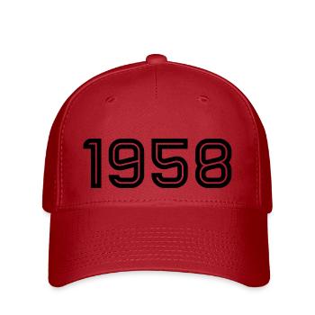 1958 Inline - Flexfit Cap - red - Front