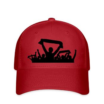 Fans Schal - Flexfit Cap - Rot - Vorne