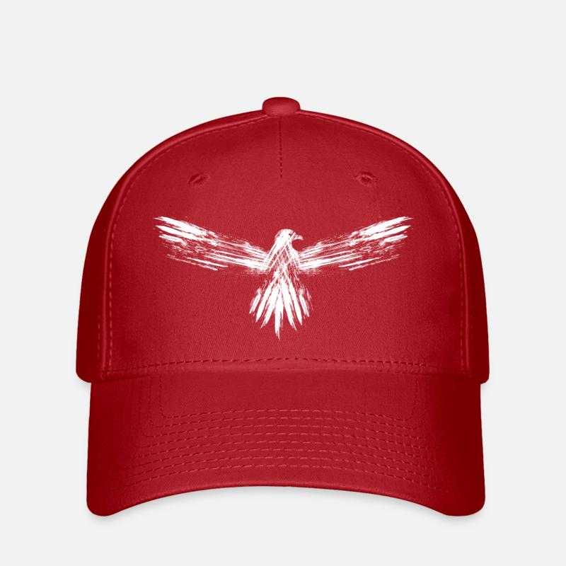 Eagle connaît la calligraphie - Casquette Flexfit - rouge