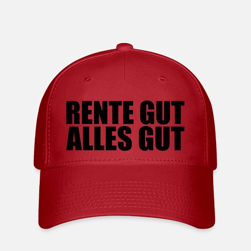 Rente Gut Alles Gut - Flexfit Cap - Rot