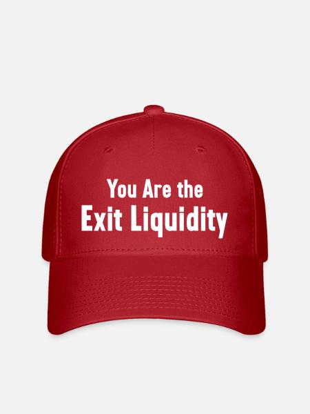 Sie sind das Exit-Liquiditäts-Krypto-Meme - Flexfit Cap - Rot