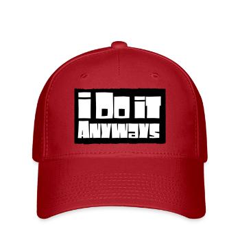 i do it anyways - Flexfit Cap - red - Front