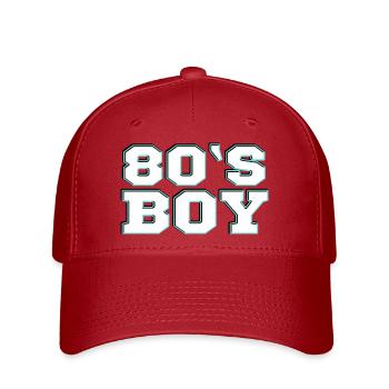 80er - Flexfit Cap - Rot - Vorne