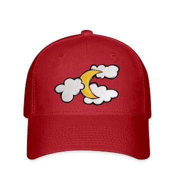 Moonlit Cloud Sketch - Flexfit Cap - red - Front