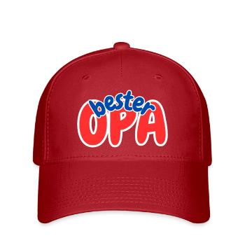 Bester Opa - Flexfit Cap - Rot - Vorne